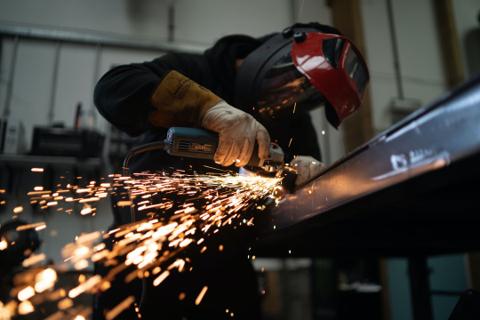 custom metal fabrication sparks flying handcrafted Oklahoma